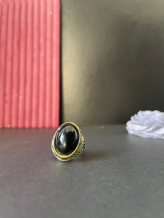 Turkish Ring Aqeeq Stone