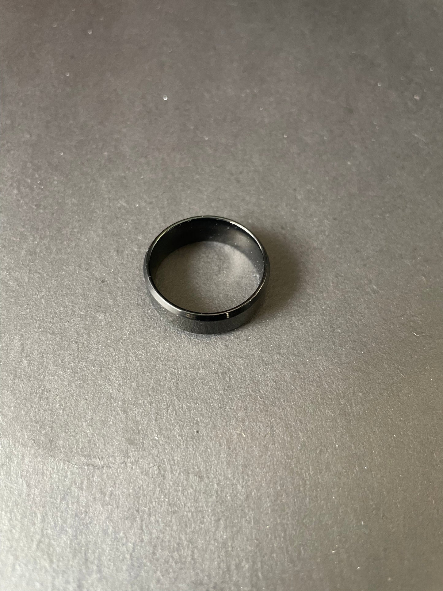 Black Ceramic Ring Blank, 8mm Wide One Piece Ceramic Ring Liner - Inlay Supplies, Ring Making, Men's Ring, Women's Ring, Wedding Ring, Rings