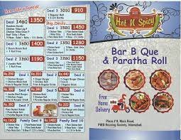 Hot n Spicy Menu